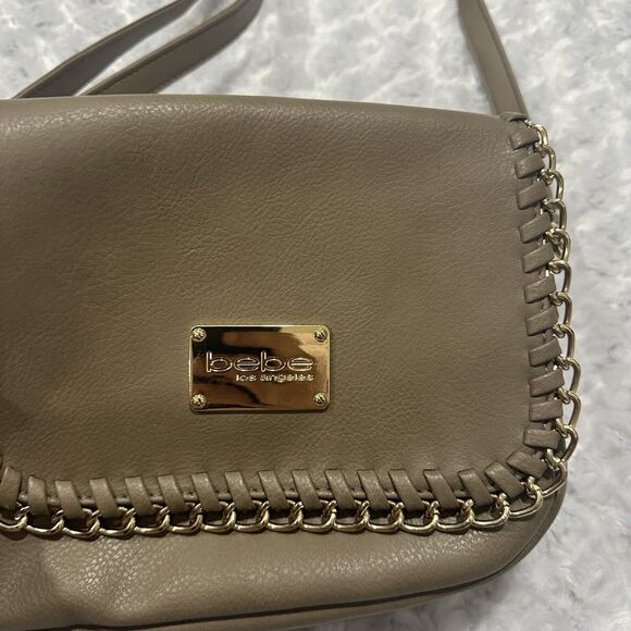 Bebe Los Angeles Shoulder Bag Crossbody Purse Black Size 8x10 Good Condition - Picture 4 of 13